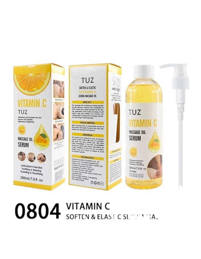Массажное масло TUZ, для лица и тела, универсальная формула, 200мл