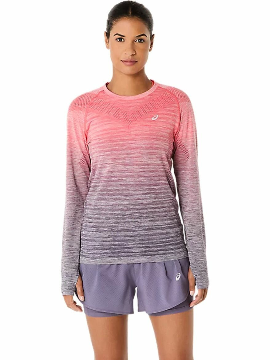 Лонгслив спортивный ASICS SEAMLESS LS TOP размер M  розовый
