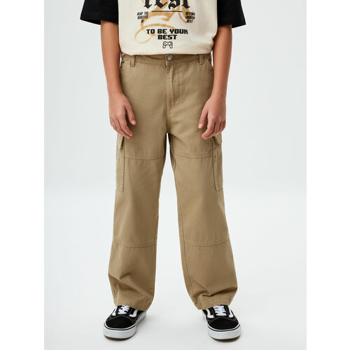 Джинсы Sela, размер 134, коричневый джинсы sela размер 134 черный
