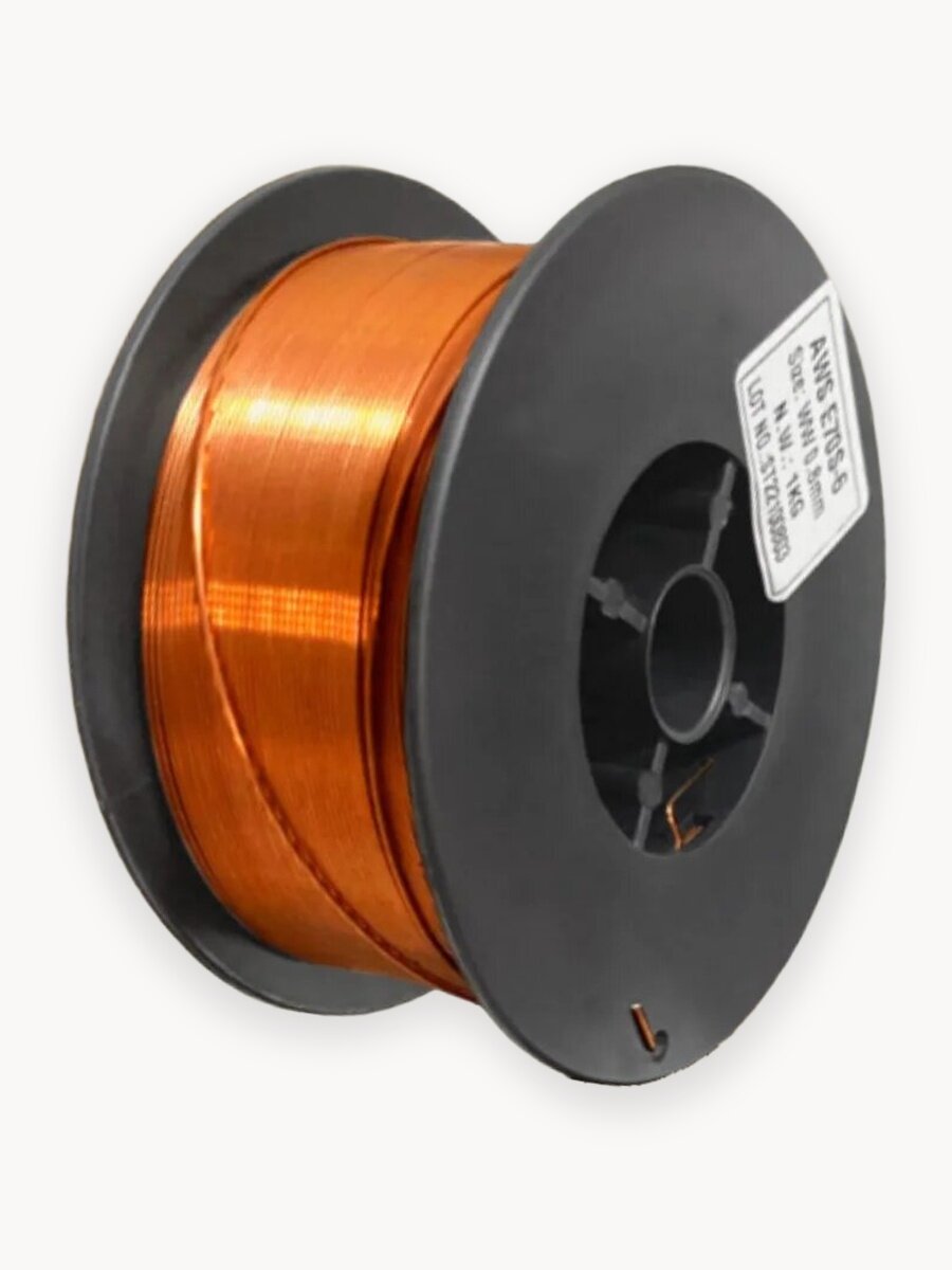 Сварочная проволока омеднённая 0.8 мм, 1 кг