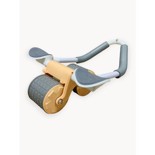 Ролик для пресса с возвратным механизмом Motiways, нагрузка до 100 кг, мягкие упоры, таймер, коврик в комплекте