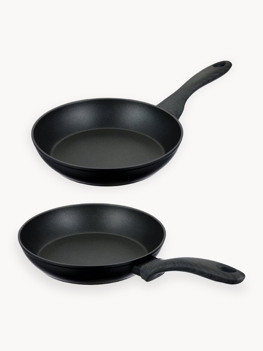 Набор сковородок с крышками 22 см, 26 см для индукционной плиты Regent inox