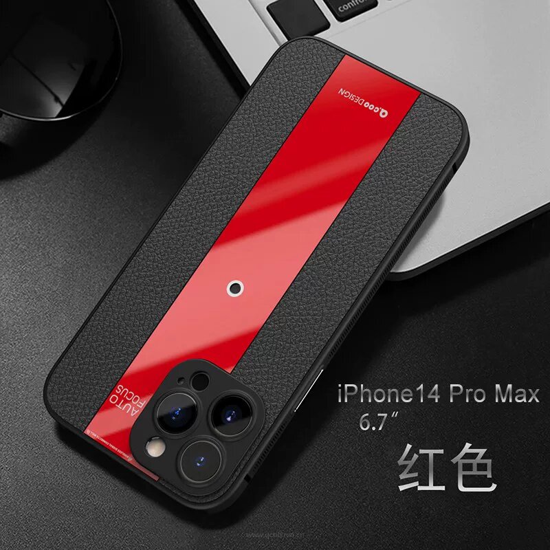 Ударопрочный силиконовый чехол для iPhone 15 Pro Max с защитой камеры, классический красный, мягкий корпус