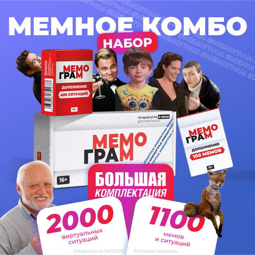 настольная игра мемограм оцени локацию Настольная игра Мемограм, набор с дополнениями