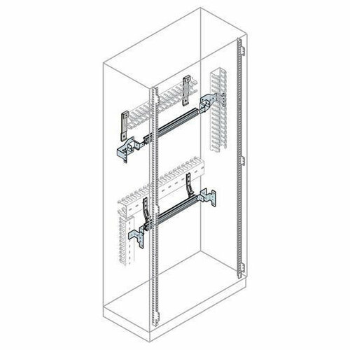 DIN-рейка Ш=600мм 24мод+фронт кронштейн, ABB EH0024 (1 компл)