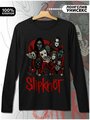 Лонгслив черный с принтом музыка Slipknot (слипнот, Кори Тейлор, ню-метал, рок, металл, панк) - 792