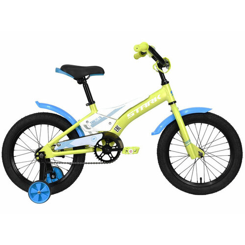 Детский велосипед Stark Tanuki 16 Boy год 2023 цвет Зеленый-Белый 1393400₽