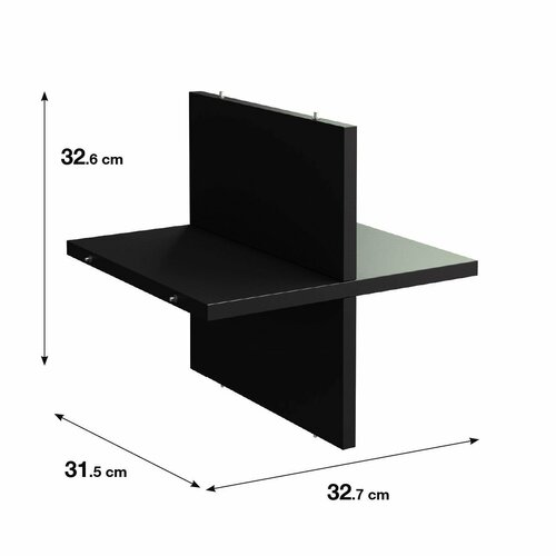 Полка крестовая для шкафа SPACEO KUB 32.7x32.6 см дерево графит