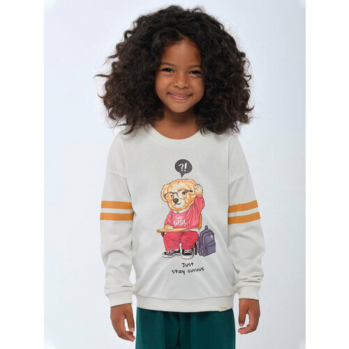 фото Лонгслив katia & bony, размер 104/110, белый