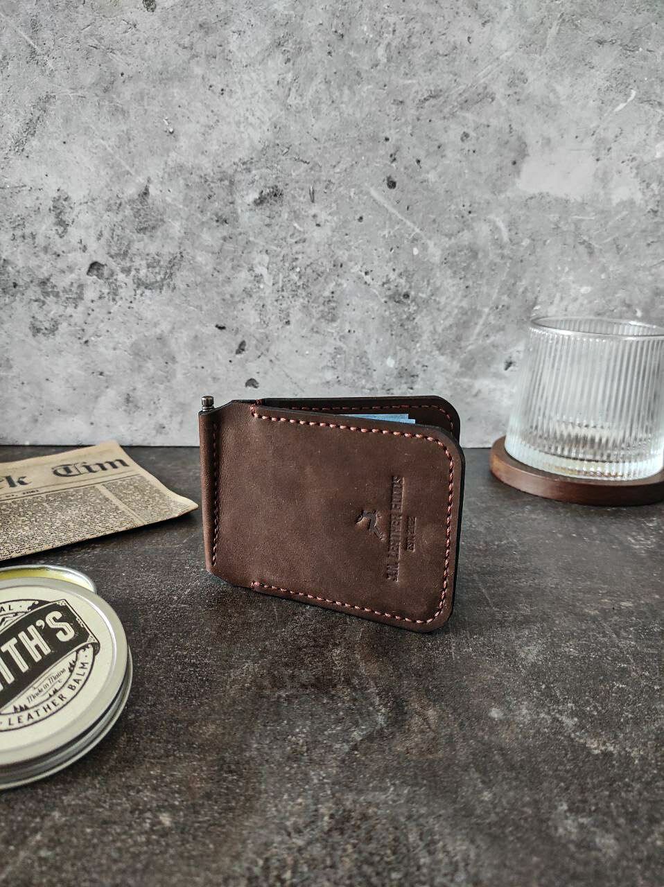 фото Зажим для денег натуральная кожа