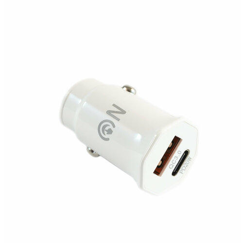 Блок питания автомобильный 2 USB FaisON A-20, EDGE, 2400mA, цвет: белый