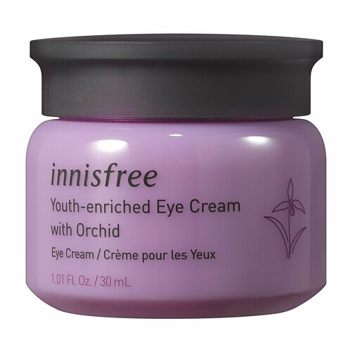 Укрепляющий крем для кожи вокруг глаз с экстрактом орхидеи Innisfree Youth-Enriched Eye Cream With Orchid