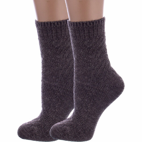 фото Носки rusocks, 2 пары, размер 23-25, бежевый