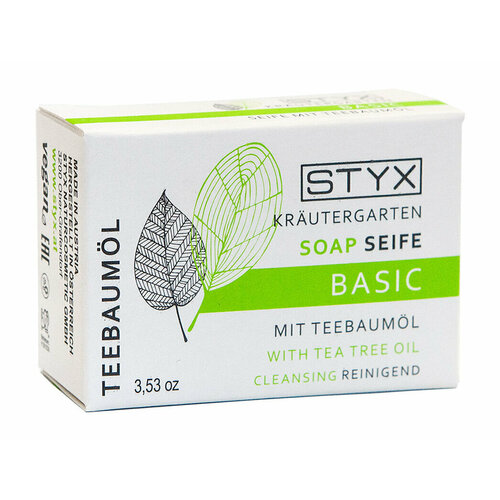Натуральное косметическое мыло Styx Krautergarten Soap With Tea Tree Oil