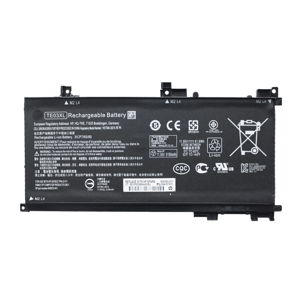 Аккумулятор TE03XL для HP Pavilion 15-bc404ur / 15-bc304ur / 15-bc400ur / 15-bc305ur / 15-bc401ur / 15-bc423ur / 15-bc435ur / 15-bc422ur - 5150mah