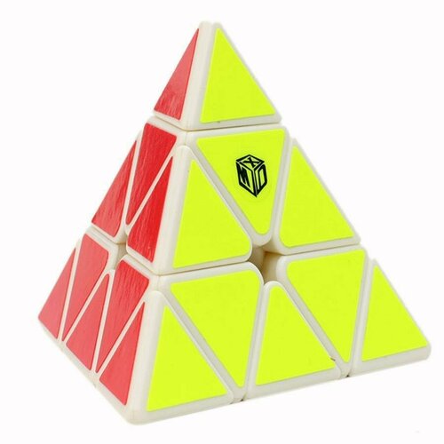скоростная магнитная пирамидка qiyi mofangge x man pyraminx magnetic bell черный Пирамидка QiYi X-man Bell White (магнитная)