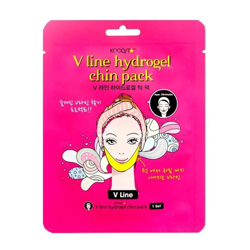 KOCOSTAR HYDROGEL CHIN PACK Гидрогелевая маска для подбородка 9г