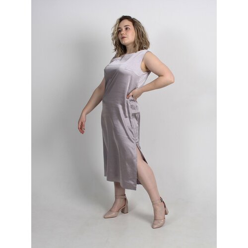 фото Платье bramble, размер 52, серый, серебряный