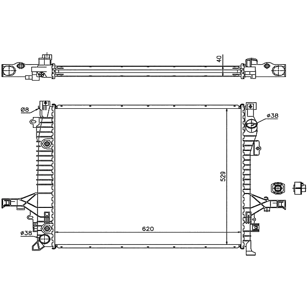 STELLOX 10-26462-SX (1026462_SX / 31293550 / 31305171) радиатор системы охлаждения акпп\ Volvo (Вольво) xc90 2.5 0