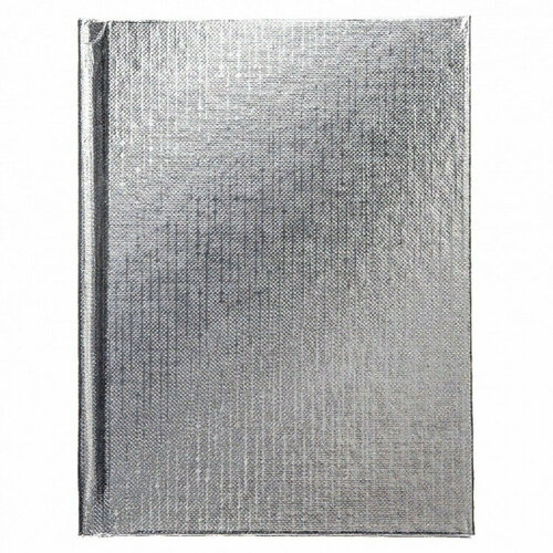 Записная книжка А6 твердая обложка 64 листа (Hatber) METALLIC Серебро арт.64ЗКт6В5. Количество в наборе 4 шт.