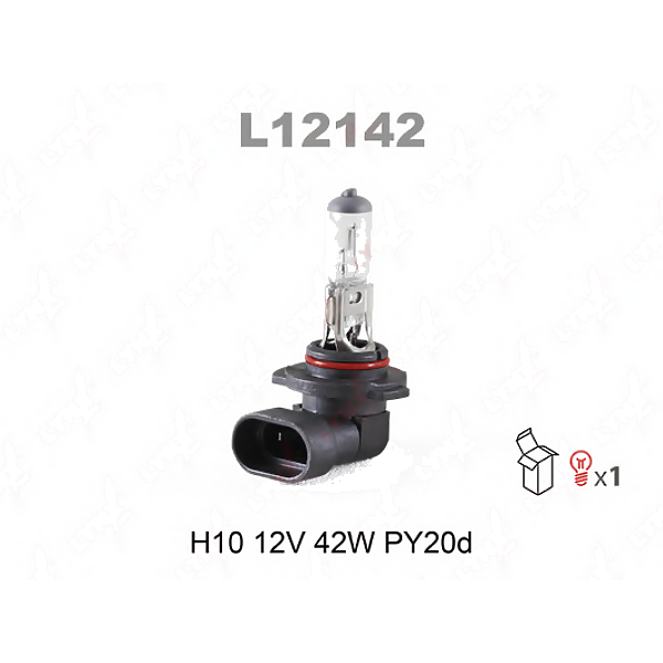 LYNX лампа галогеновая H10 12V 42W PY20D L12142 1шт