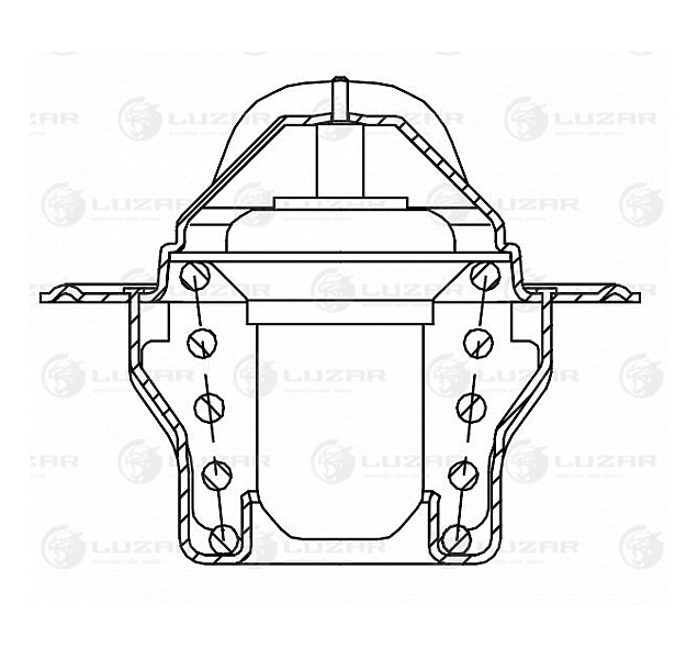 Термостат для автомобилей Q7 (06-)/A6 (C7) (11-) 3.0T (с корпусом) LUZAR - фото №13