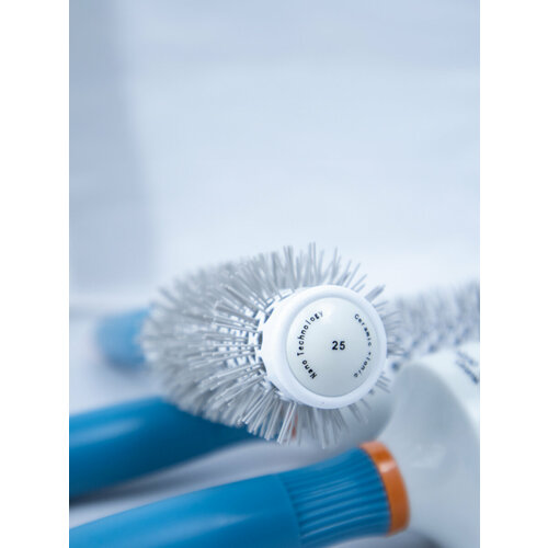 Термобрашинг для волос Ceramic + ion, белый, диаметр 2,5 см