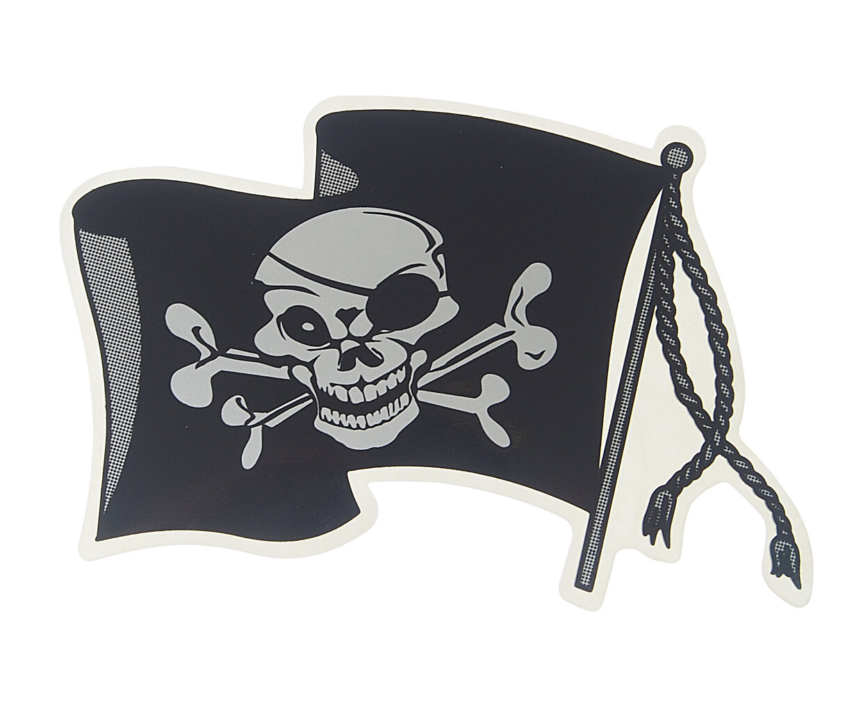 Наклейка виниловая вырезанная "Пиратский флаг" 11х15см AUTOSTICKERS 05031/045696