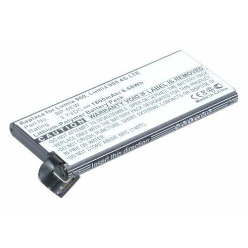 аккумулятор pitatel seb tp257 2300 мач черный Аккумулятор Pitatel SEB-TP332 для Nokia Lumia 900, 1800mAh