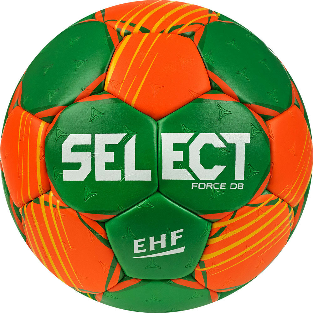 Мяч гандбольный SELECT FORCE DB, 1620850446, Lille (р.1), EHF Appr, оранжево-зеленый