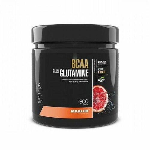 Maxler BCAA + Glutamine 300 г аминокислота maxler bcaa glutamine грейпфрут 300 гр