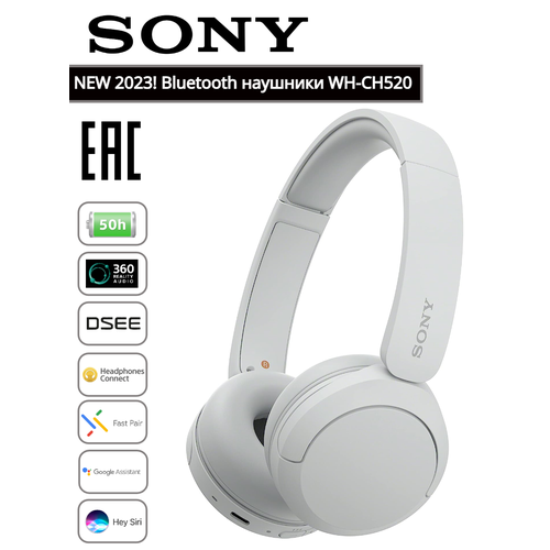Беспроводные наушники Sony WH-CH520WZ 1099000₽