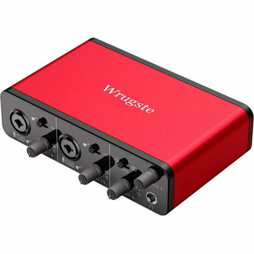 Аудиоинтерфейс Wrugste GV-AR004, USB, 2 входа (XLR/Jack)/2 выхода, 1847581