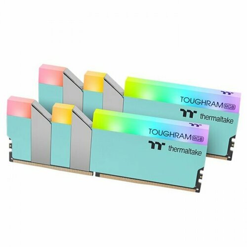 Оперативная память Thermaltake TOUGHRAM RGB Turquoise DDR4 16Gb (2x8Gb) 3600MHz (RG27D408GX2-36