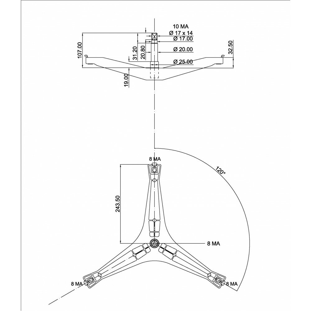 Крестовина барабана Samsung DC97-15182A