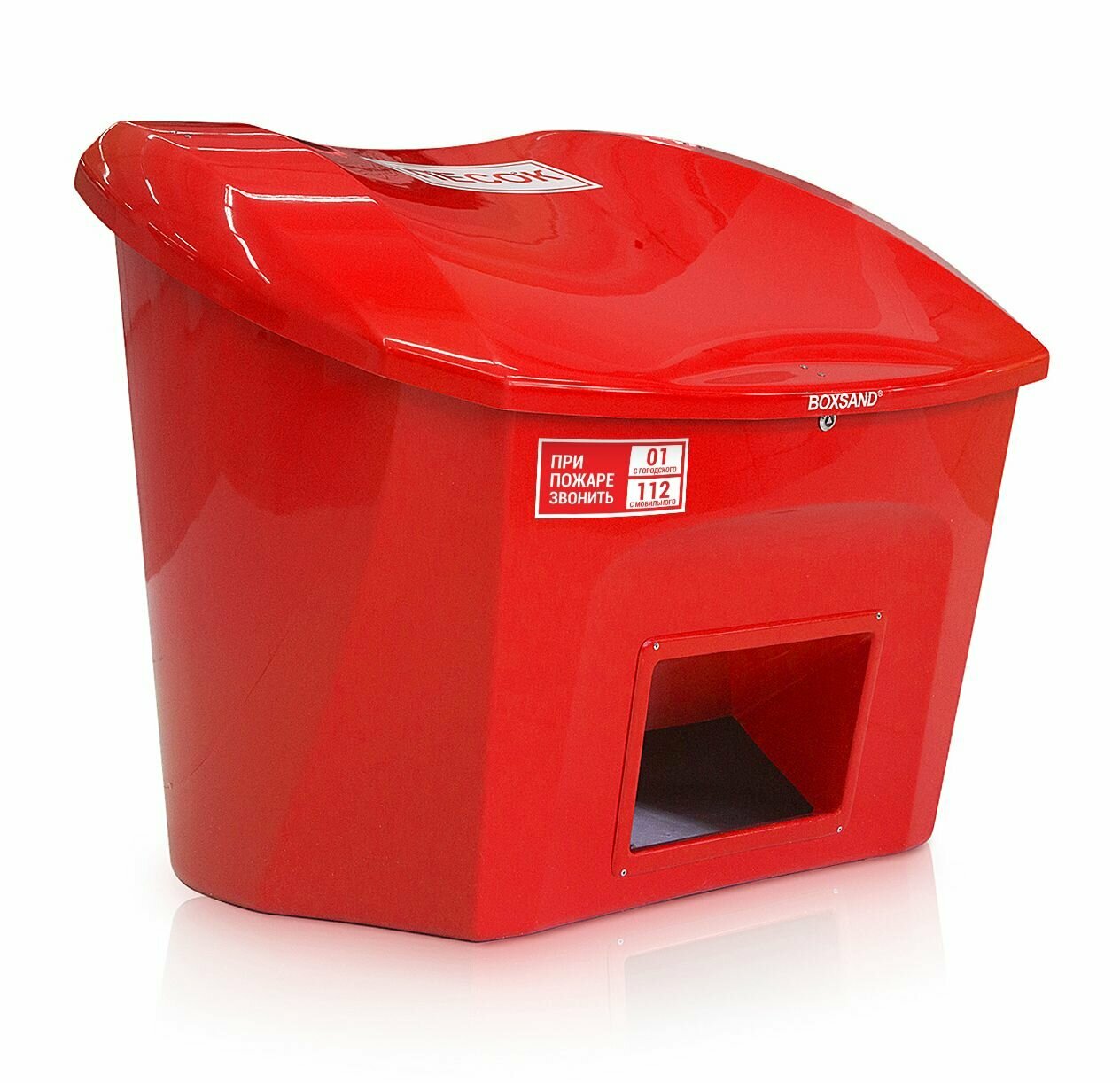 Ящик для песка BOXSAND с дозатором, объем 0,5 м3, цвет - красный