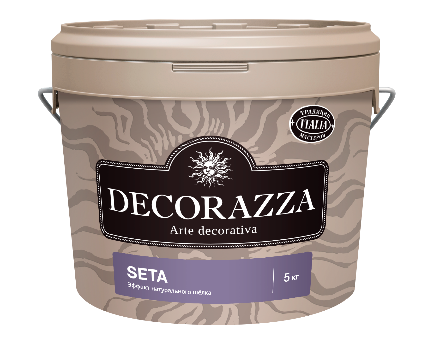 Декоративная штукатурка эффект натурального шелка Decorazza Seta Argento ST 001, серебро, 5 кг