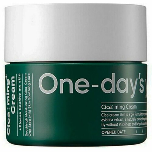 One-days you Крем для лица с экстрактом центеллы / Cica: ming Cream, 50 мл