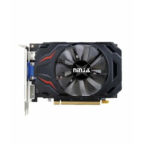 Видеокарта Ninja (Sinotex) R7 350 2GB GDDR5 128-bit DVI HDMI CRT 1FAN RTL ahr735025f radeon r7 350 512sp 2g gddr5 128bit dvi hdmi crt rtl 20