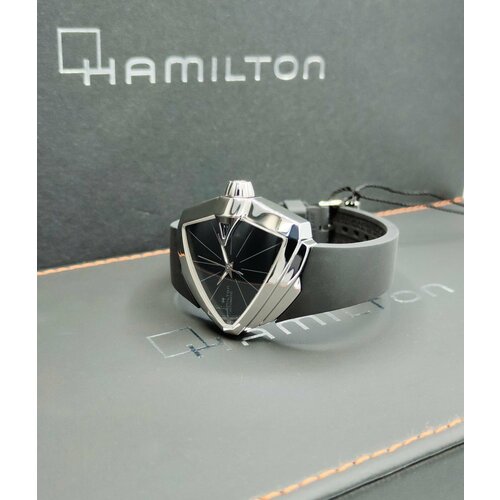 Наручные часы Hamilton Ventura, черный наручные часы hamilton часы hamilton jazzmaster skeleton auto h42535610