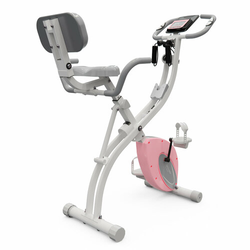 велотренажёр yamaguchi умный велотренажер fitness bike Велотренажер X-Bike DFC DavCreator, бело-розовый