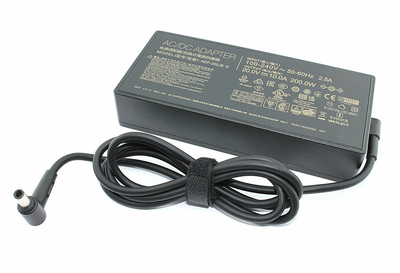 Блок питания (сетевой адаптер) для ноутбуков Asus ADP-200JB D, 20V 10A 200W 6.0*3.7mm с ножкой в центре, ADP-150CH B, код 082592