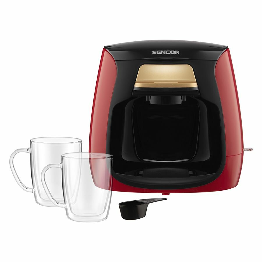 Кофеварка капельная SENCOR SCE 2101RD красный/черный