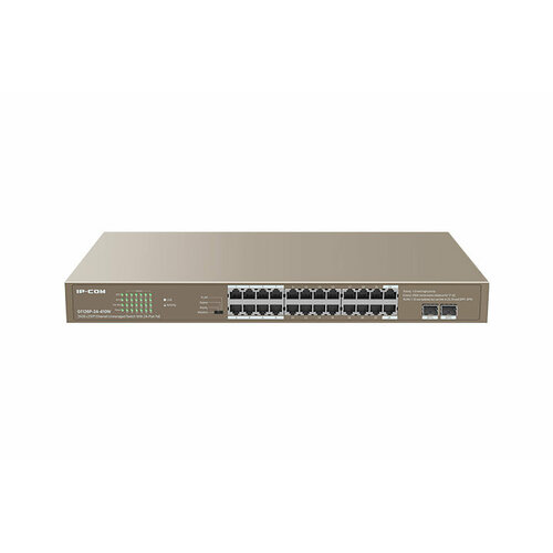 Коммутатор IP-Com G1126P-24-410W, количество портов: 24x1 Гбит/с (G1126P-24-410W)