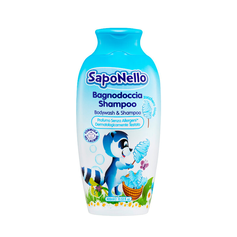 Средство для купания и мытья головы SapoNello Cotton Candy 400 мл