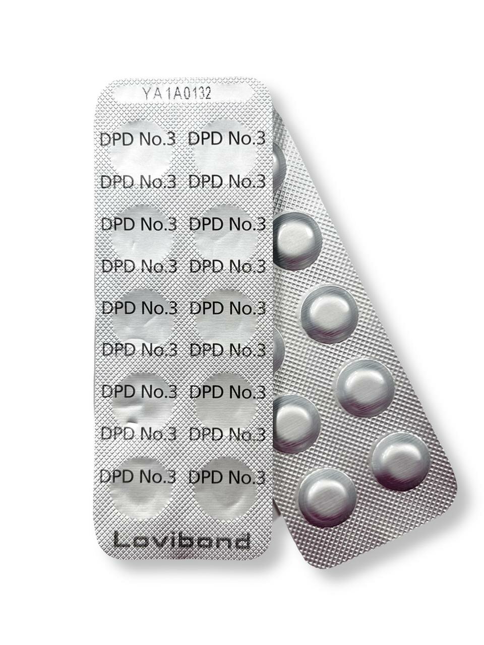 Таблетки для фотометра DPD №3 (ДПД) 1блистер 10 таб связанный и общий хлор Lovibond