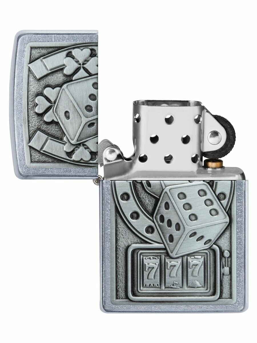 Зажигалка бензиновая Zippo 49294 Lucky 7 - фотография № 6