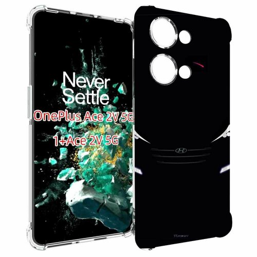 Чехол MyPads hyundai хендай 1 для OnePlus Ace 2V задняя-панель-накладка-бампер