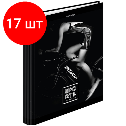 Комплект 17 шт, Тетрадь на кольцах А5, 120л, 7БЦ, ArtSpace Спорт. Inside sports, глянцевая ламинация тетрадь на кольцах а5 120л 7бц artspace спорт inside sports глянцевая ламинация