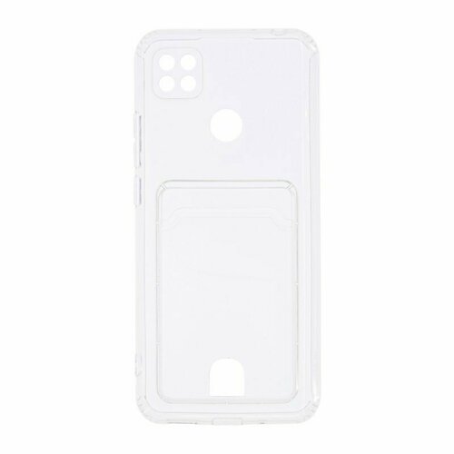 Силиконовый чехол противоударный для Xiaomi Redmi 10A (с картхолдером) прозрачный силиконовый чехол противоударный для xiaomi redmi a1 plus poco c50 с картхолдером прозрачный